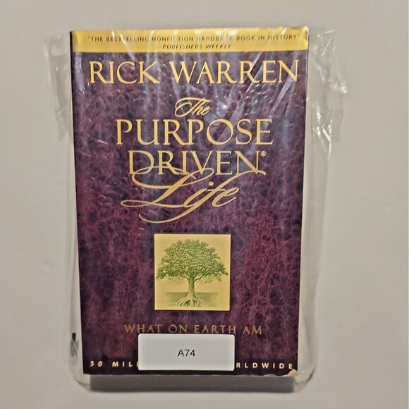 The Purpose Driven Life by Rick Warren a paperback book - Picture 10 of 10